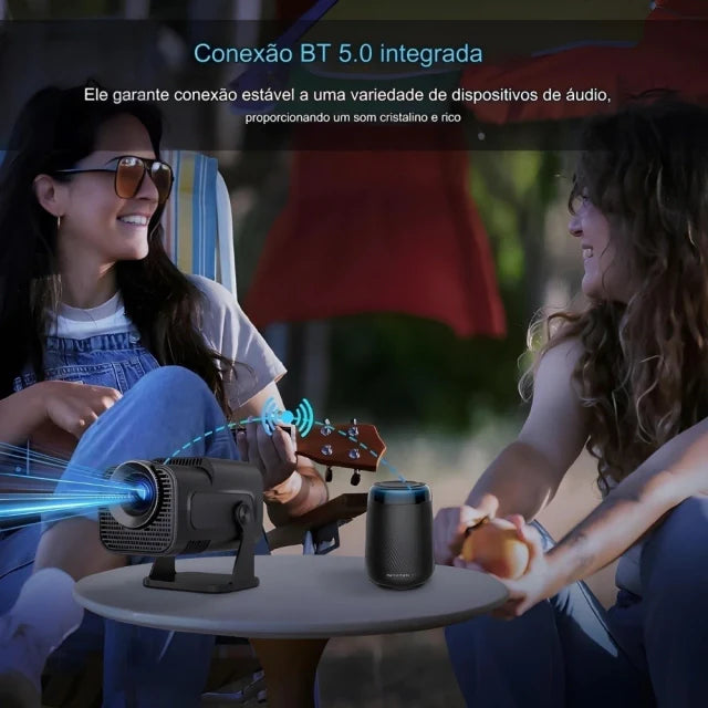 Projetor Portátil Smart TV 4K - Cinema Portátil [150 POLEGADAS]