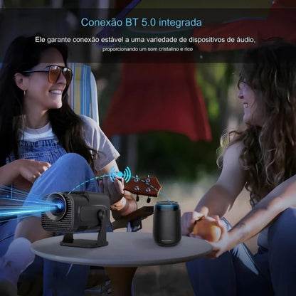 Projetor Portátil Smart TV 4K - Cinema Portátil [150 POLEGADAS]