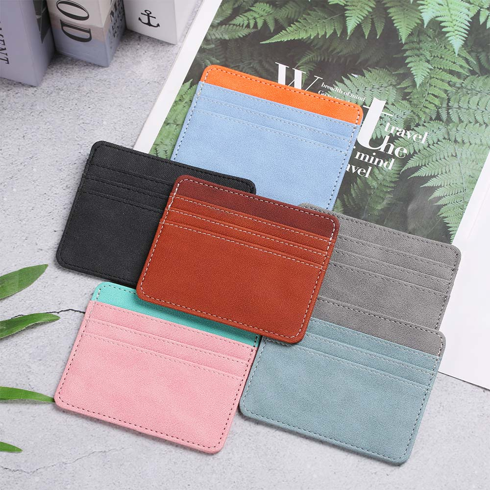 Carteira Fina de Couro Unissex - Frete Grátis