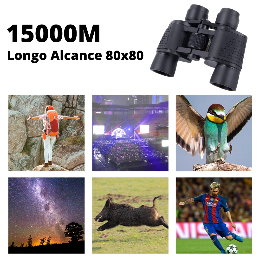 Binóculos Profissional HD 80x80 | Longo alcance E Visão Noturna - Frete Grátis