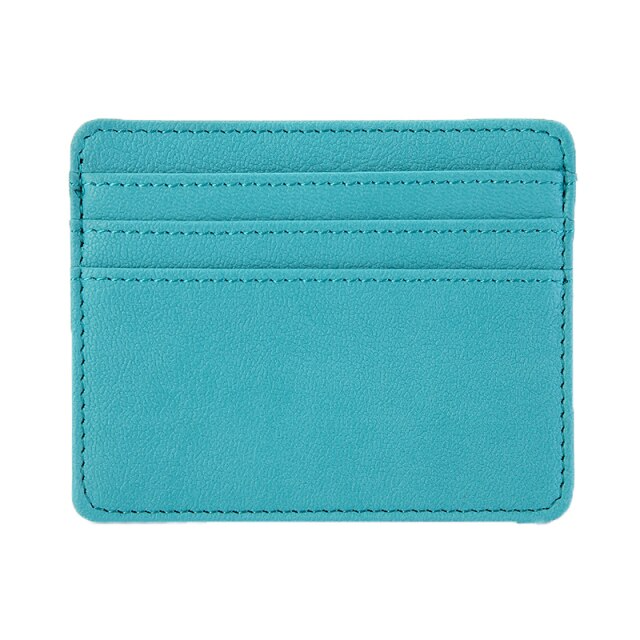 Carteira Fina de Couro Unissex - Frete Grátis