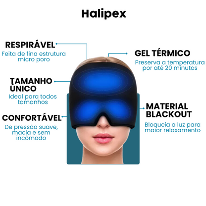 Touca Terapêutica Hali® - Alivie as Enxaquecas e Dores de Cabeça em minutos!