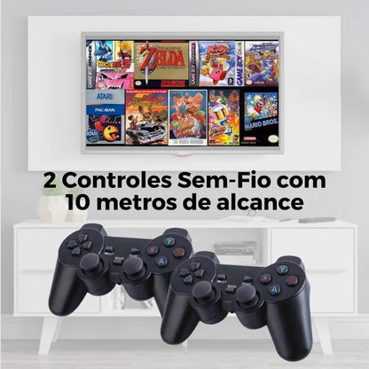 Vídeo Game Portátil Retrô Game© 4K HD -  40.000 Jogos + (2 Controles de Brinde)