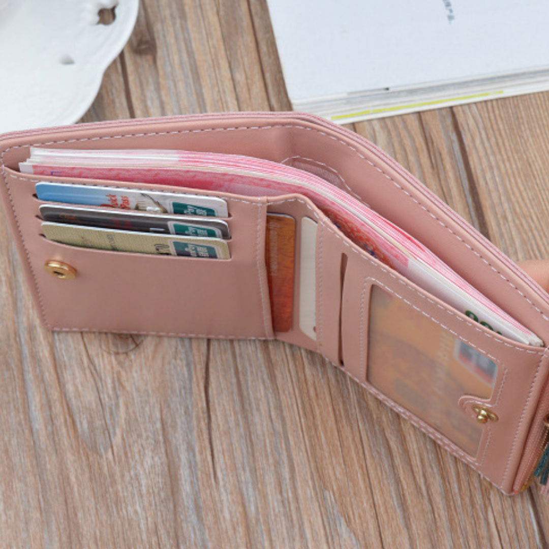 Carteira Feminina de Couro Ultrafina - Frete Grátis