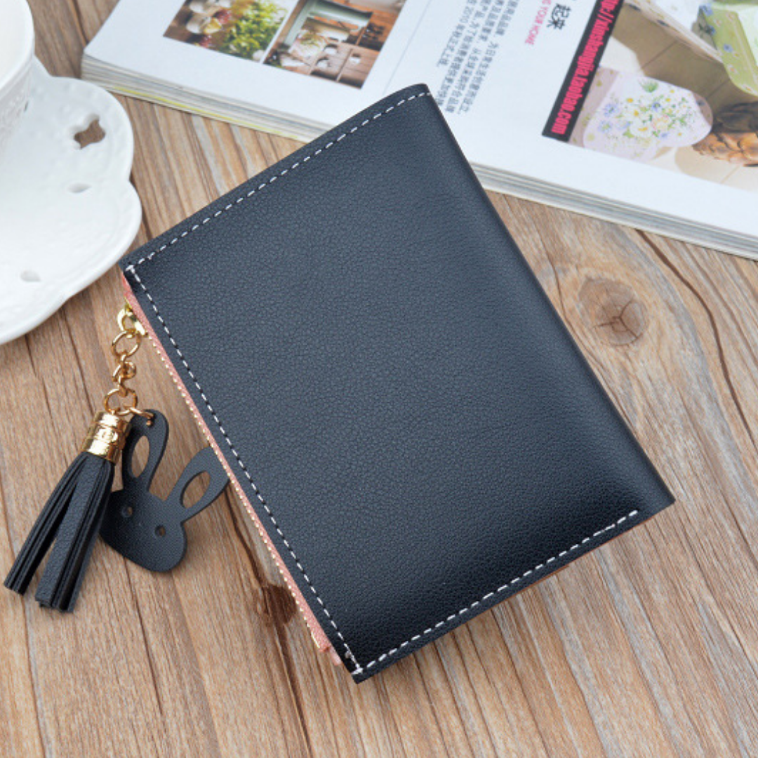 Carteira Feminina de Couro Ultrafina - Frete Grátis