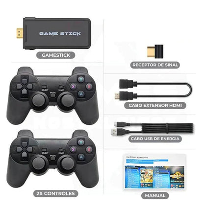 Vídeo Game Portátil Retrô Game© 4K HD -  40.000 Jogos + (2 Controles de Brinde)