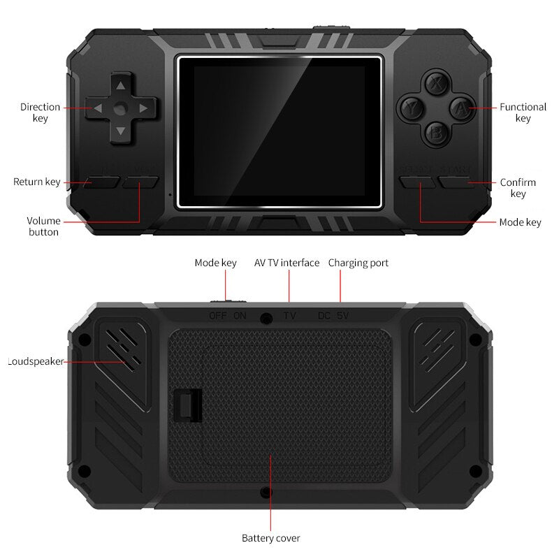 Mini Game Portátil - 520 Jogos Retrô + Brinde Surpresa