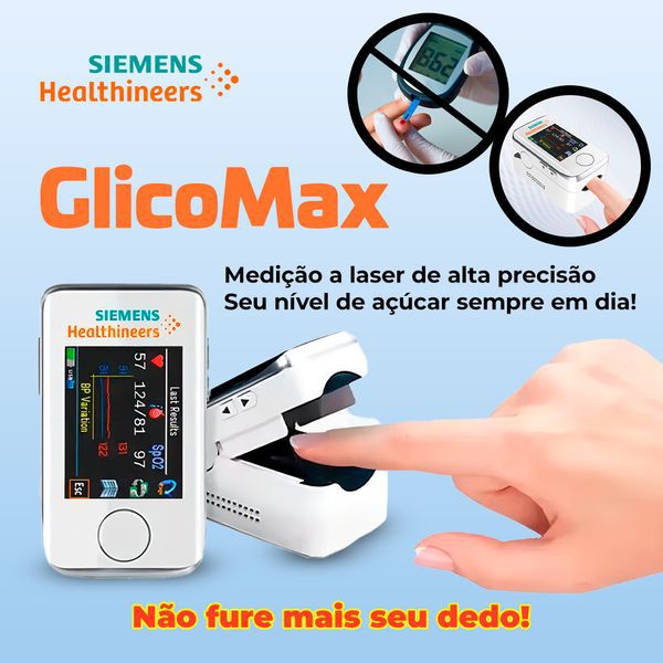 GlicoMax™: Medição Rápida e Indolor de Glicose e Oxigênio