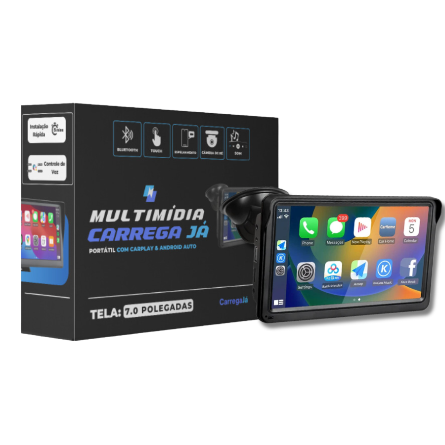 Multimídia Carrega Já c/ AndroidAUTO & Apple CarPlay 🔥 - PROMOÇÃO EXCLUSIVA, ÚLTIMAS UNIDADES